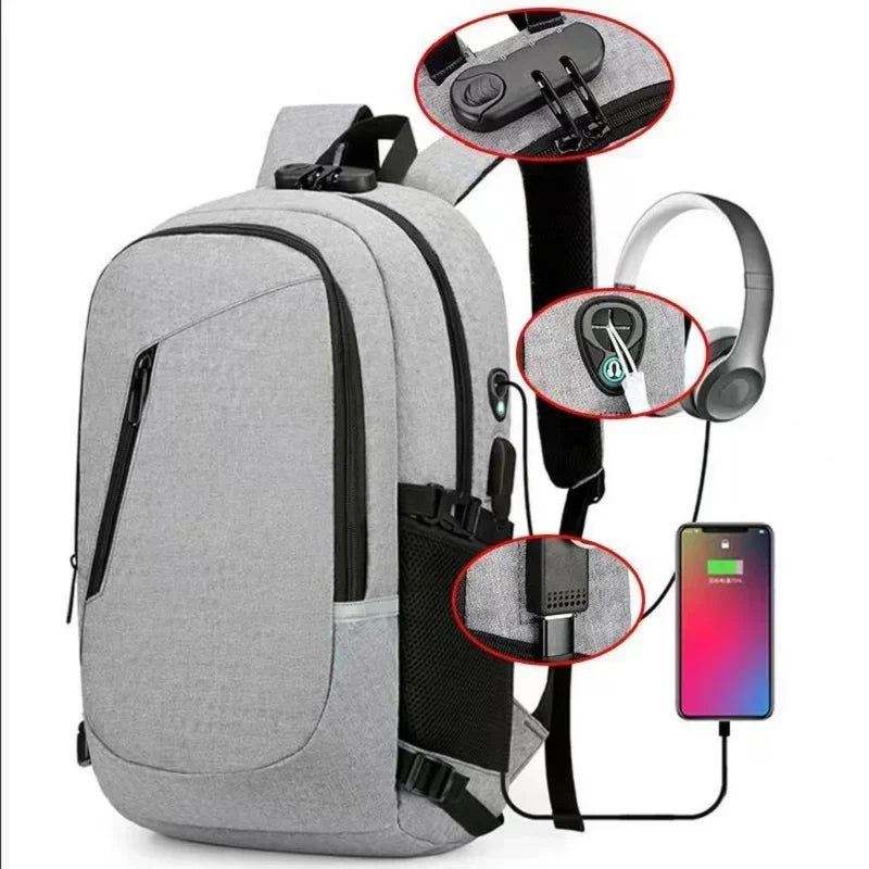 SecurIT ™ Anti-Theft Backpack with Password Lock – Stylish Security for Modern Travelers